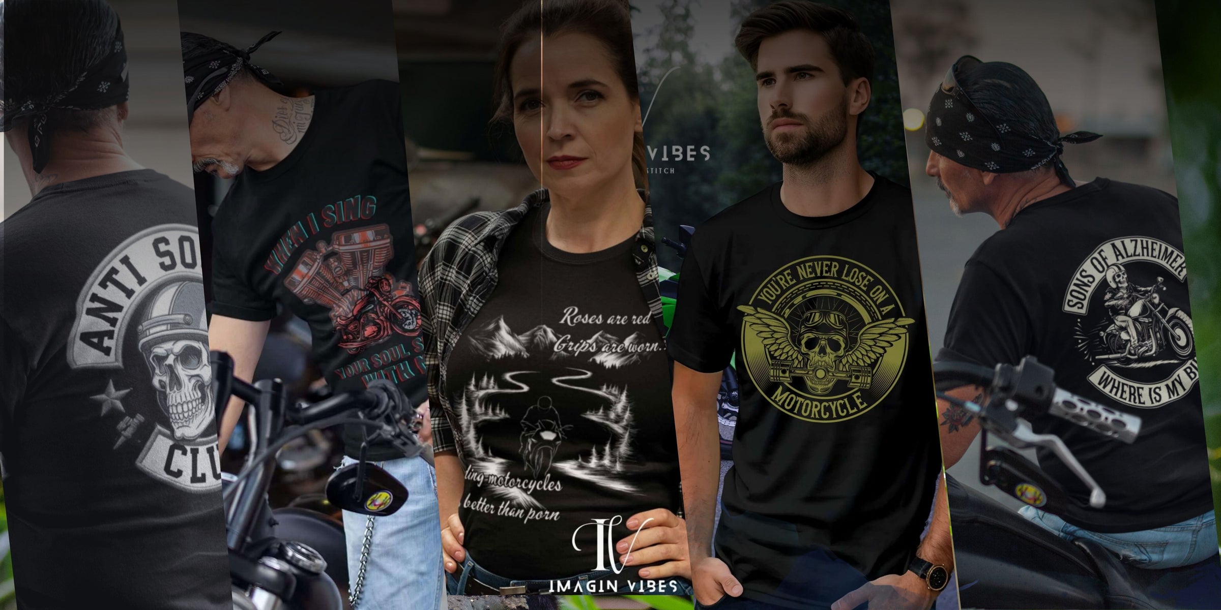 T-shirts For Bikers - Imagin Vibes -