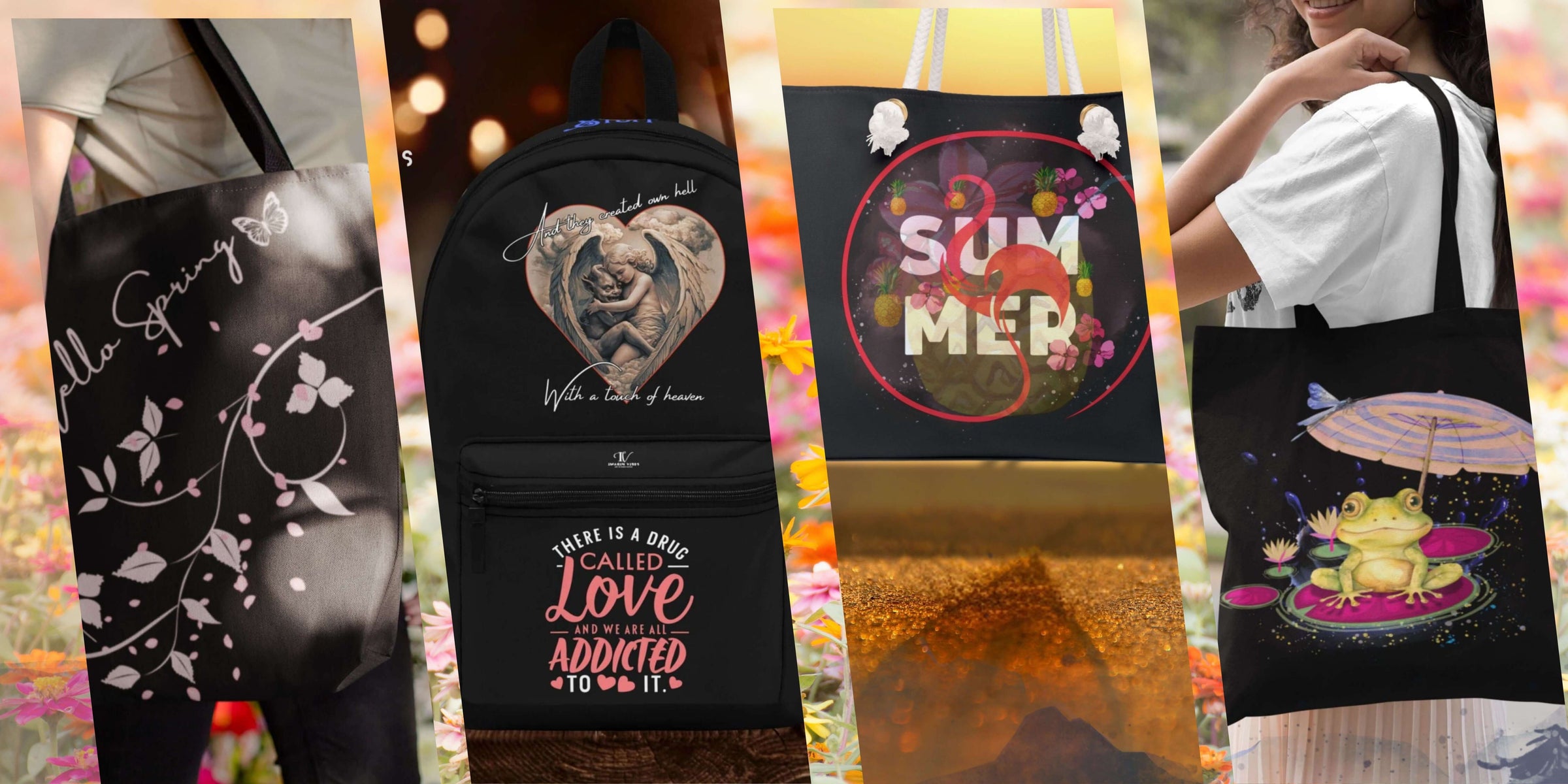 Tote Bags & Backpacks - Imagin Vibes -