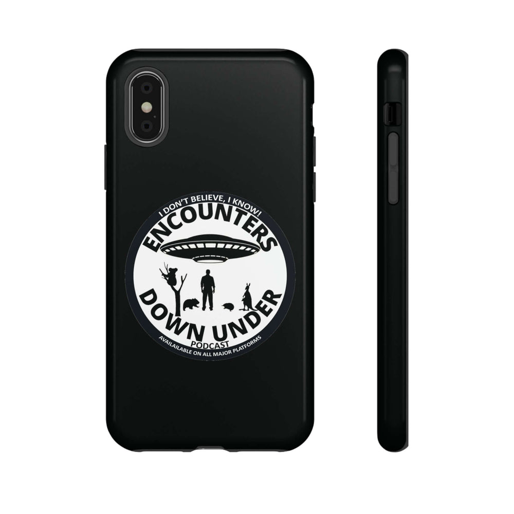 Encounters Down Under Podcast Tough Cases - Protect Your Tech with Podcast Swag Phone Case Printify iPhone XS Glossy