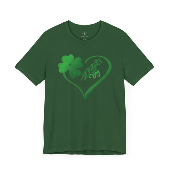 St Patrick's Day Graphic Tee T-Shirt Printify Evergreen XS