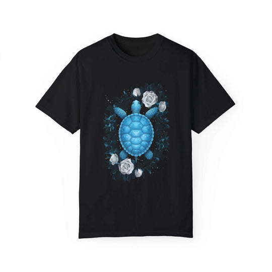Blue Turtle Nature Unisex T-shirt T-Shirt Printify Black M
