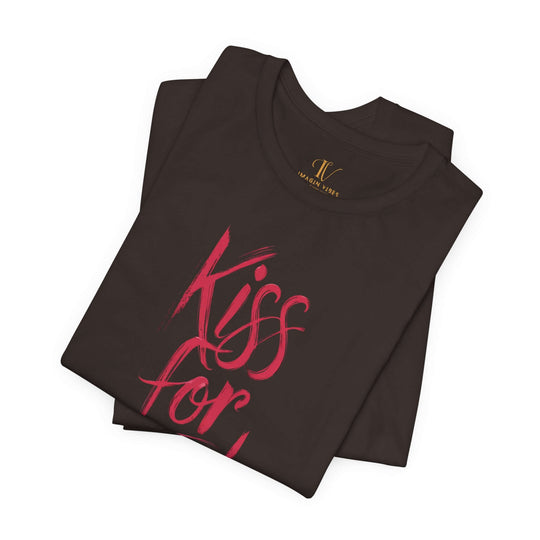 Romantic Kiss for You Tee T-Shirt Printify Brown XS