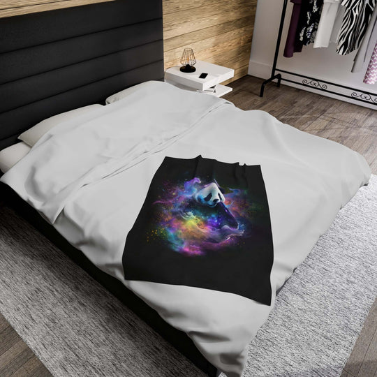 Plush Blanket - Space Panda All Over Prints Printify 30" × 40"