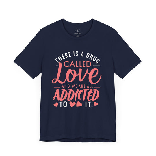 Love Drug Graphic Tee T-Shirt Printify Navy S