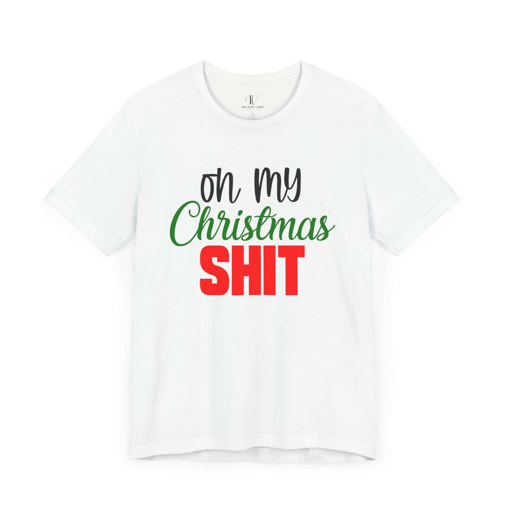 Christmas Shit Tee T-Shirt Printify White XS