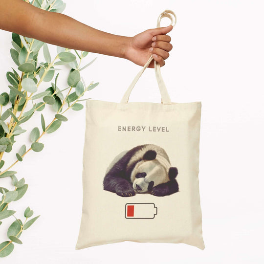 Sleeping Panda Tote Bag Bags Printify