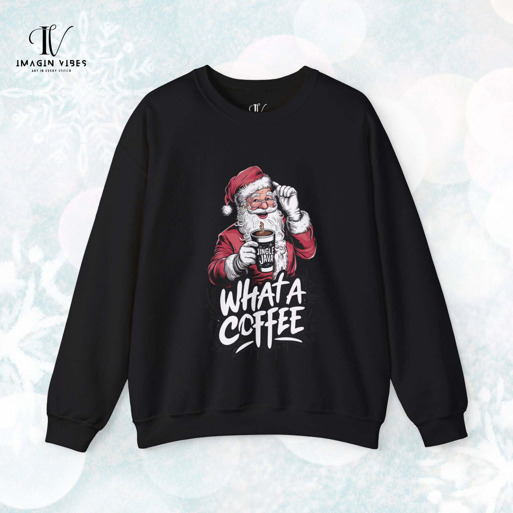 Christmas Santa Claus Funny Sweatshirt Sweatshirt Printify M Black