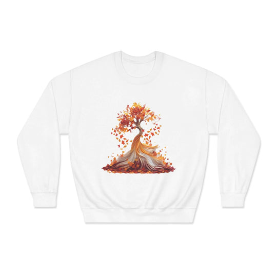 Autumn Tree Serenity Sweatshirt Sweatshirt Printify White S