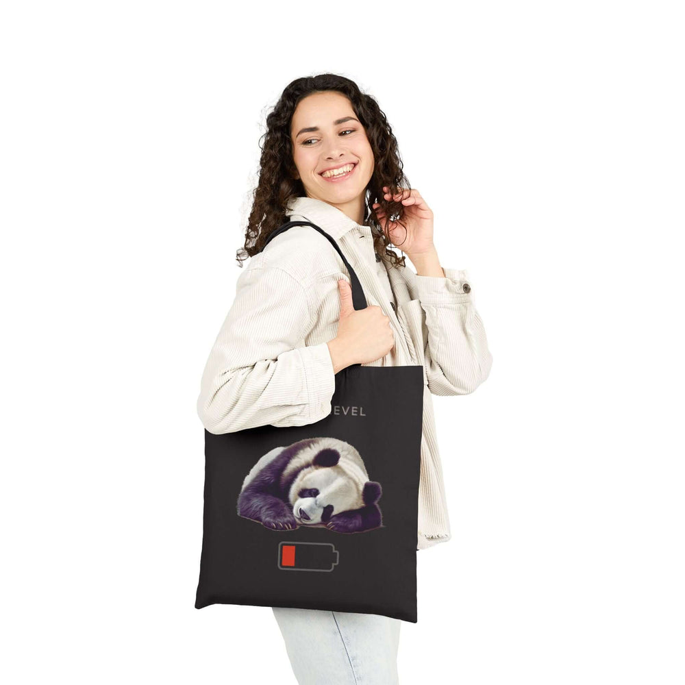 Sleeping Panda Tote Bag Bags Printify