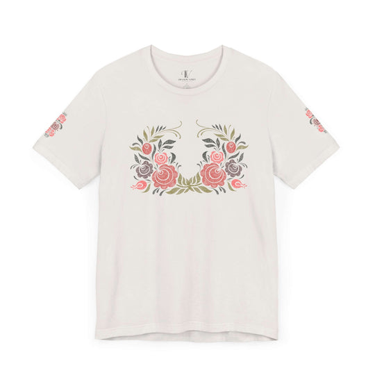 Folk Art T-Shirt T-Shirt Printify Vintage White XS