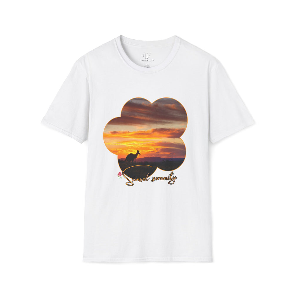 Australian Sunset Dreams: Sunset Serenity Tee T-Shirt Printify White S
