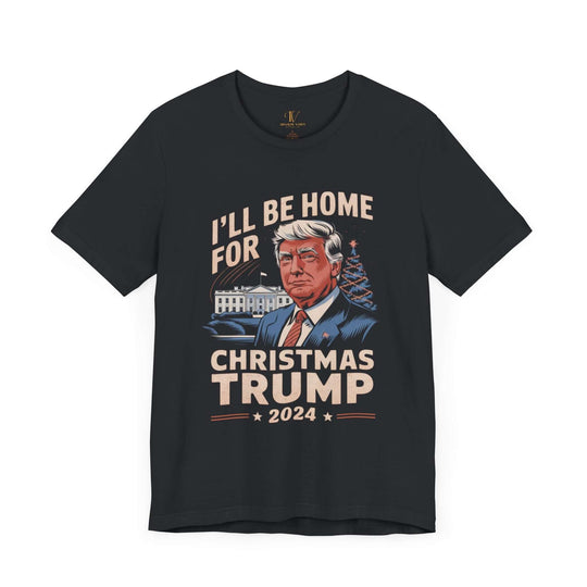 Christmas Trump 2024 Tee T-Shirt Printify Vintage Black XS