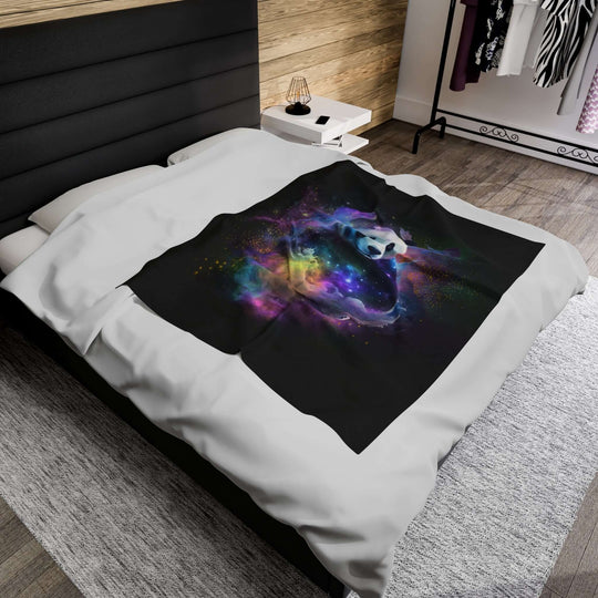 Plush Blanket - Space Panda All Over Prints Printify