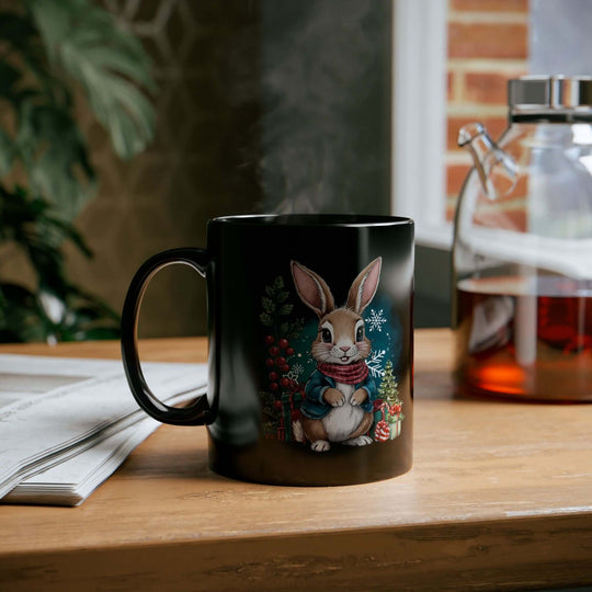 Festive Bunny Mug Mug Printify