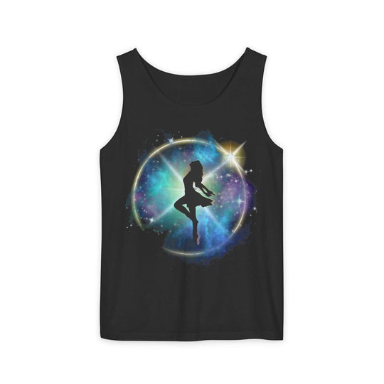 Galaxy Dancer Tank Top Tank Top Printify Black XS