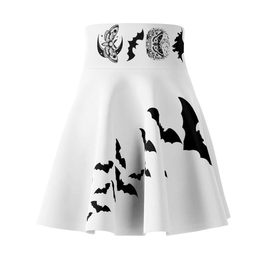 Gothic Bat Skater Skirt All Over Prints Printify