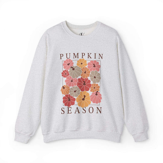 Pumpkin Season: Boho Fall Sweatshirt Sweatshirt Printify S Ash
