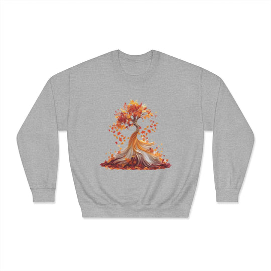 Autumn Tree Serenity Sweatshirt Sweatshirt Printify Sport Grey S