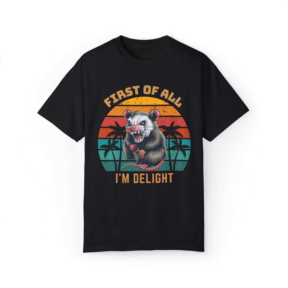 Possum Sunset Unisex T-shirt T-Shirt Printify Black S