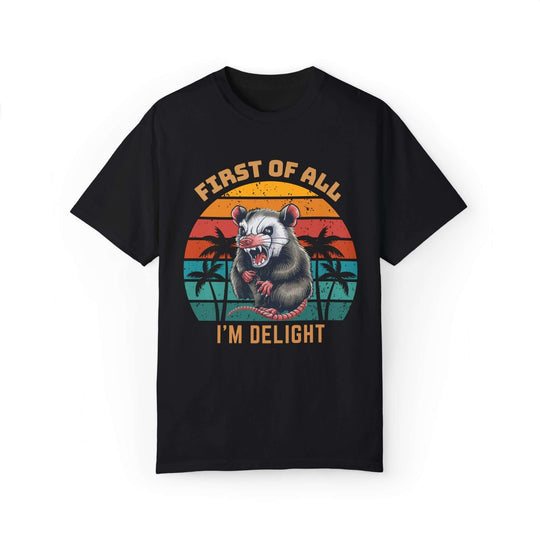 Possum Sunset Unisex T-shirt T-Shirt Printify Black S