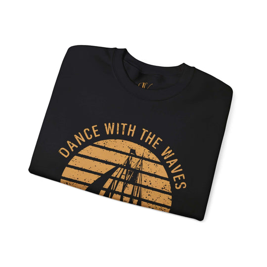 Nautical Sunset Sweatshirt - Dance with the Waves Sweatshirt Printify