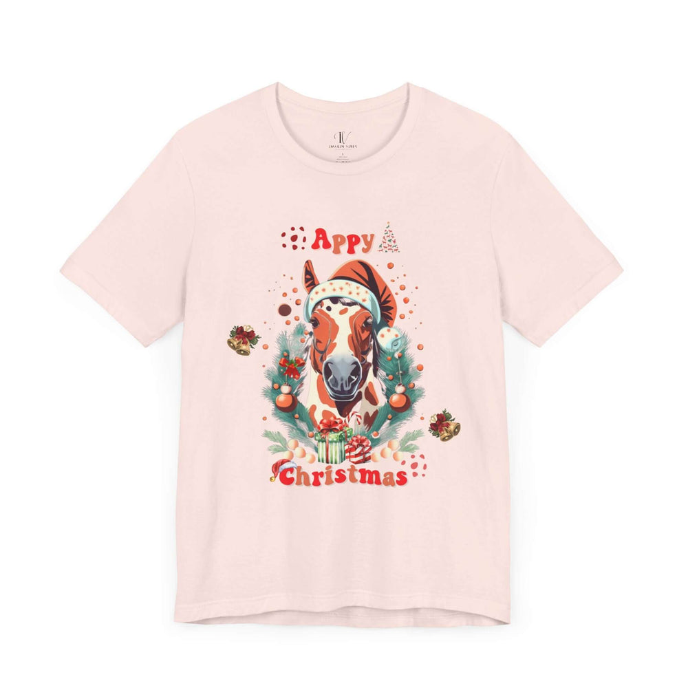 Appaloosa Cheer - Cozy Holiday Tee T-Shirt Printify Soft Pink XS