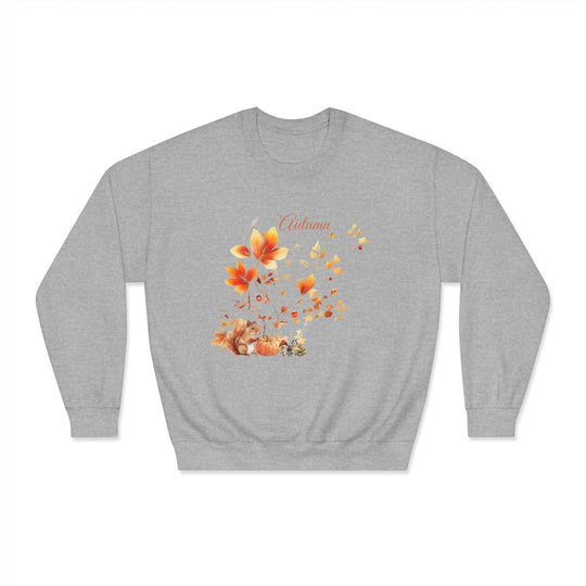 Autumn Theme Sweatshirt Sweatshirt Printify Sport Grey S