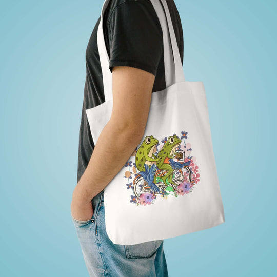Aesthetic Frog Tote Bag Bags Printify