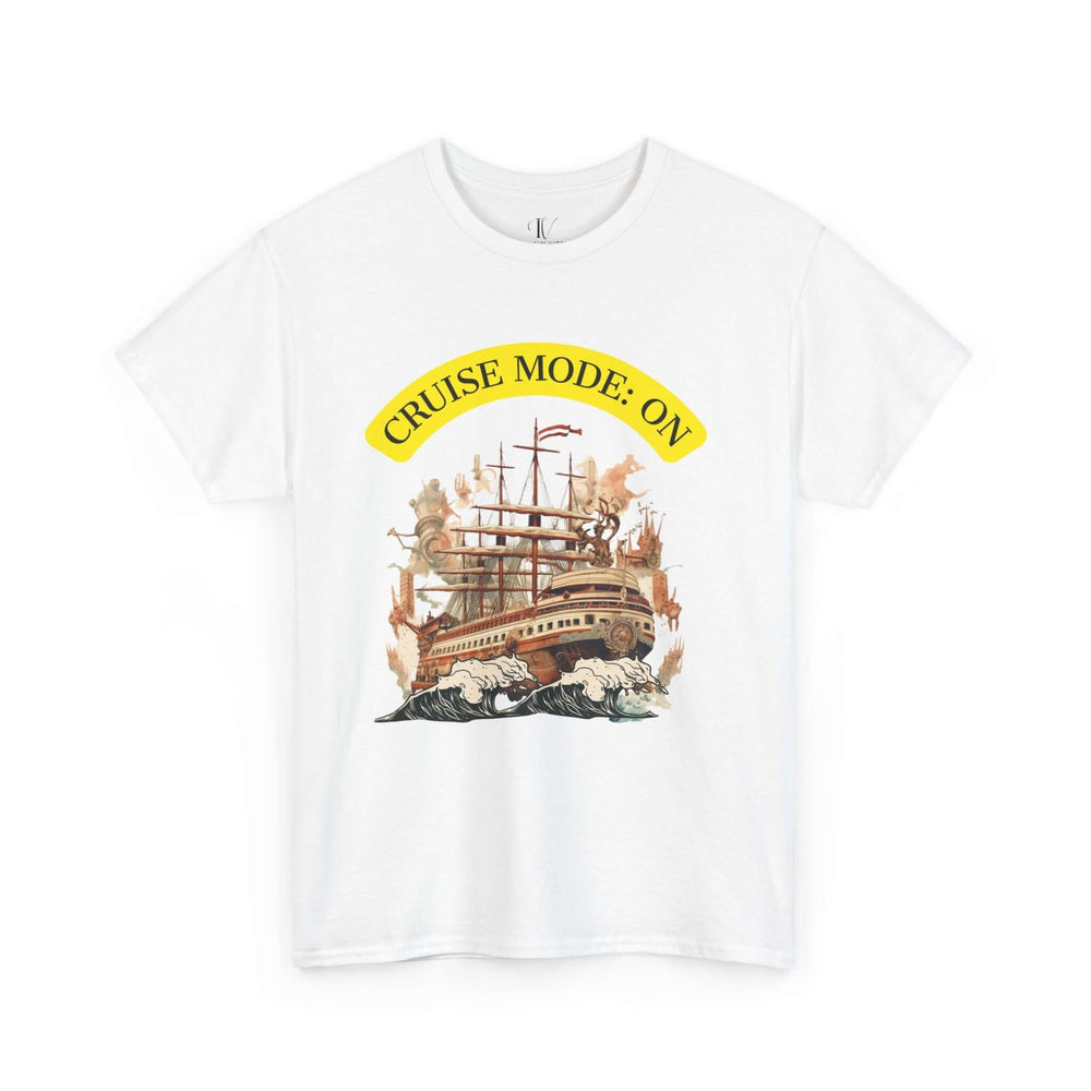 Cruise Mode On Unisex T-Shirt T-Shirt Printify White M