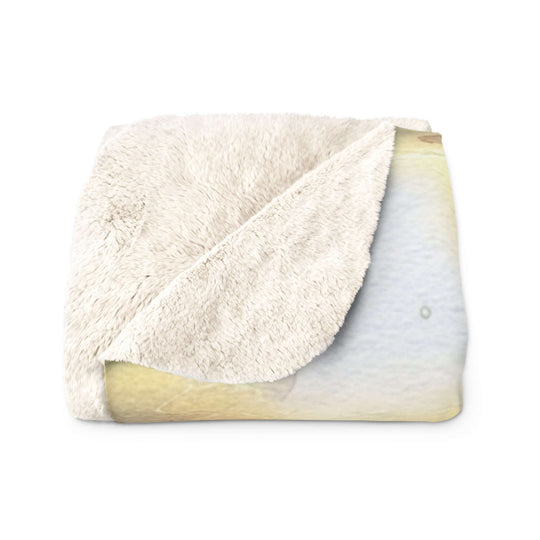 Sherpa Fleece Blanket - "Sweet Dreamzzz" Ghost Home Decor Printify