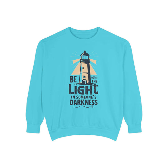 Lightkeeper Sweatshirt - Be the Light in Someone's Darkness Sweatshirt Printify Lagoon Blue S