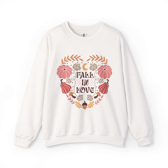 Fall in Love: Autumn Boho Sweatshirt Sweatshirt Printify