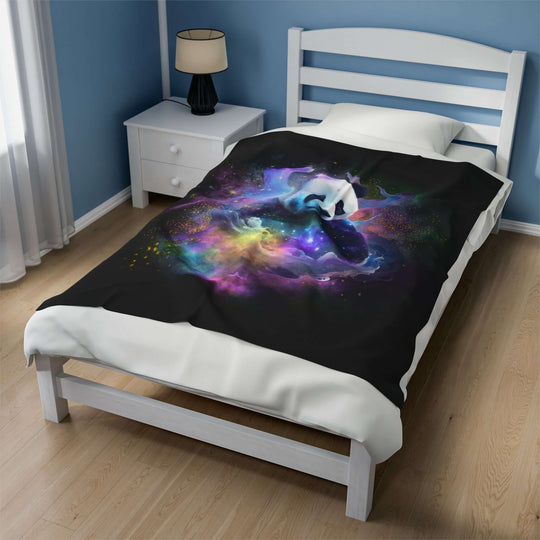 Plush Blanket - Space Panda All Over Prints Printify