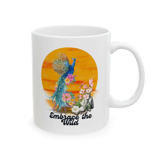 Embrance The Wild - Boho-Chic Ceramic Mug Mug Printify