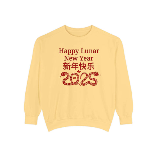 Lunar New Year Sweatshirt with Snake 2025 Sweatshirt Printify Butter S