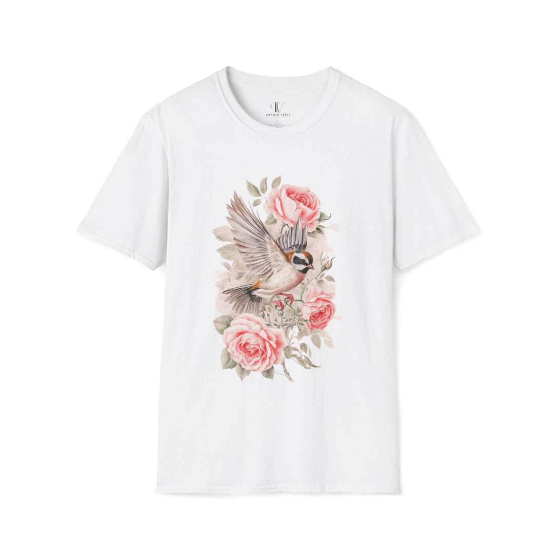 Nature-Inspired Bird Watercolor T-Shirt T-Shirt Printify White XS