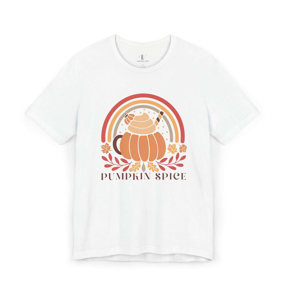 Pumpkin Spice Boho Fall T-Shirt T-Shirt Printify White XS