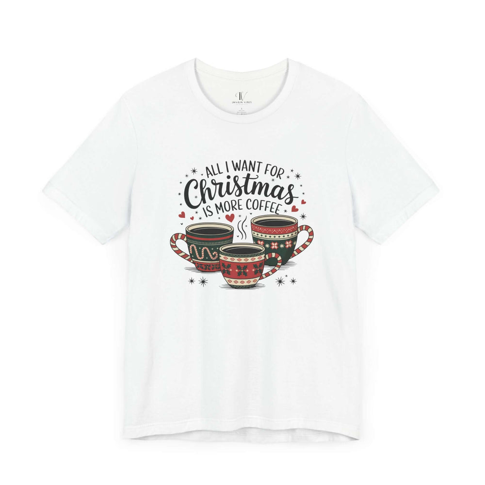 Christmas Coffee Lover Tee T-Shirt Printify White XS