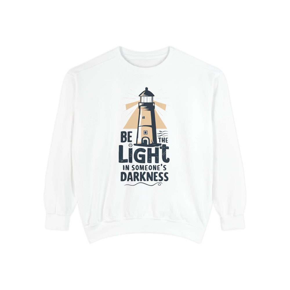 Lightkeeper Sweatshirt - Be the Light in Someone's Darkness Sweatshirt Printify White S