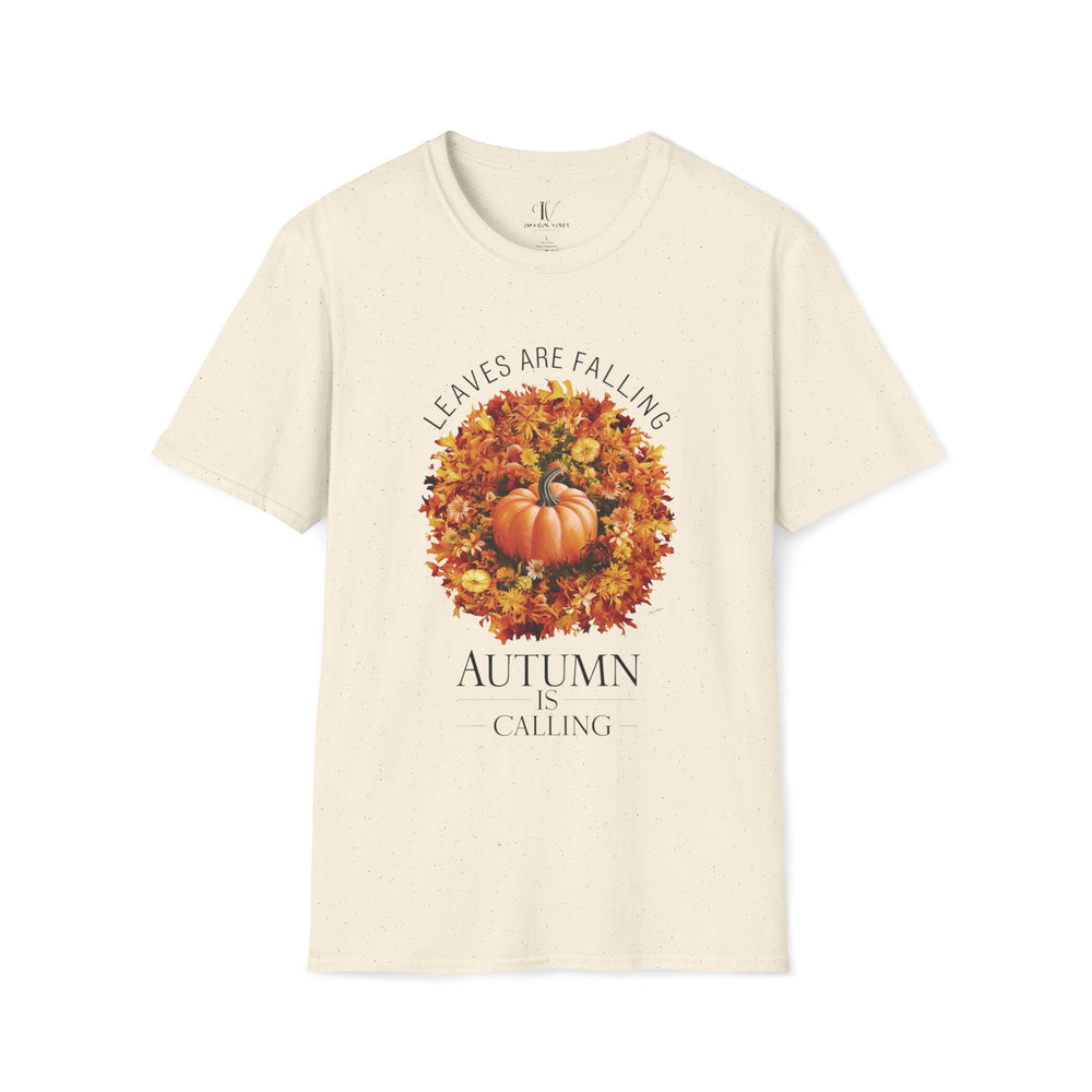 Leaves Are Falling Autumn Is Calling T-shirt T-Shirt Printify Natural S