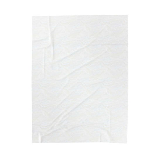 Plush Blanket - White Fluffy Cat and Butterflies All Over Prints Printify