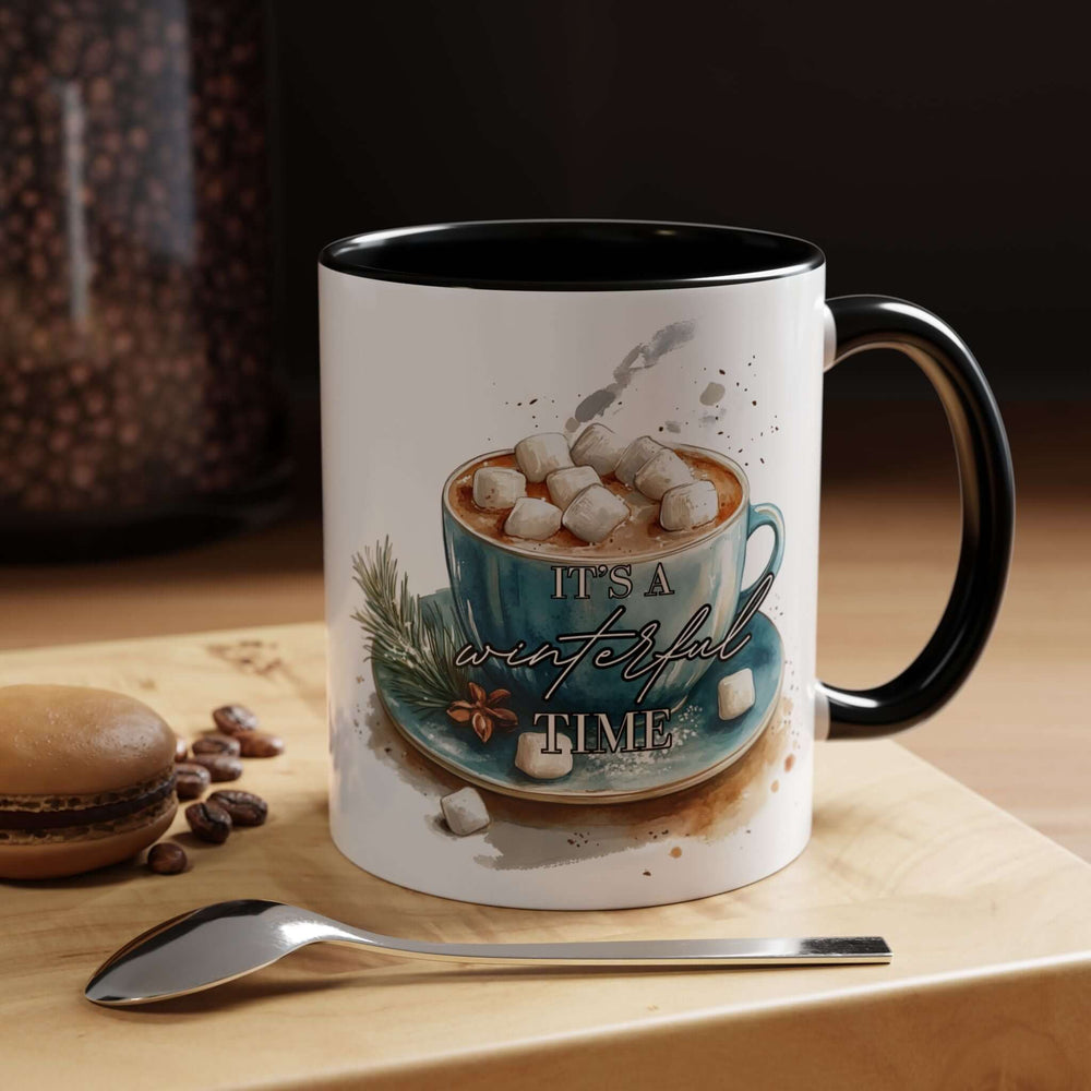 Its A Winterful Time Mug (11/15oz) Mug Printify 11oz Black