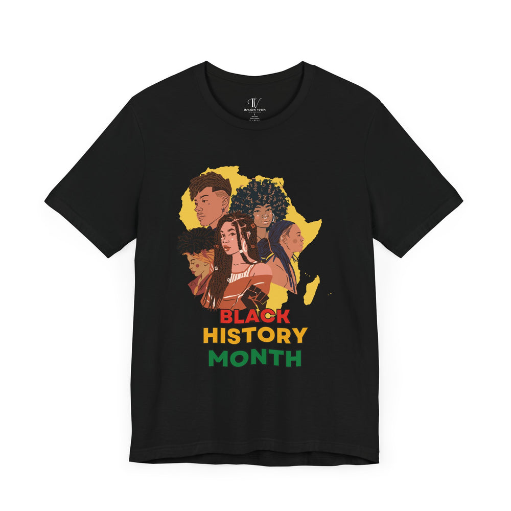 Black History Month Tee T-Shirt Printify Black XS