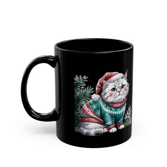 Cat Christmas Mug Mug Printify