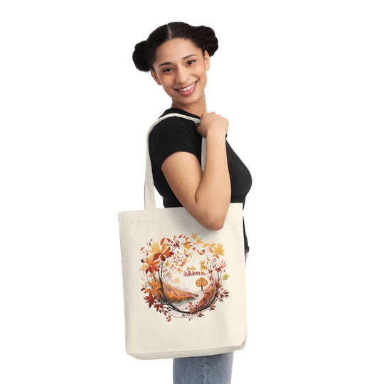 Autumn Woven Tote Bag Bags Printify
