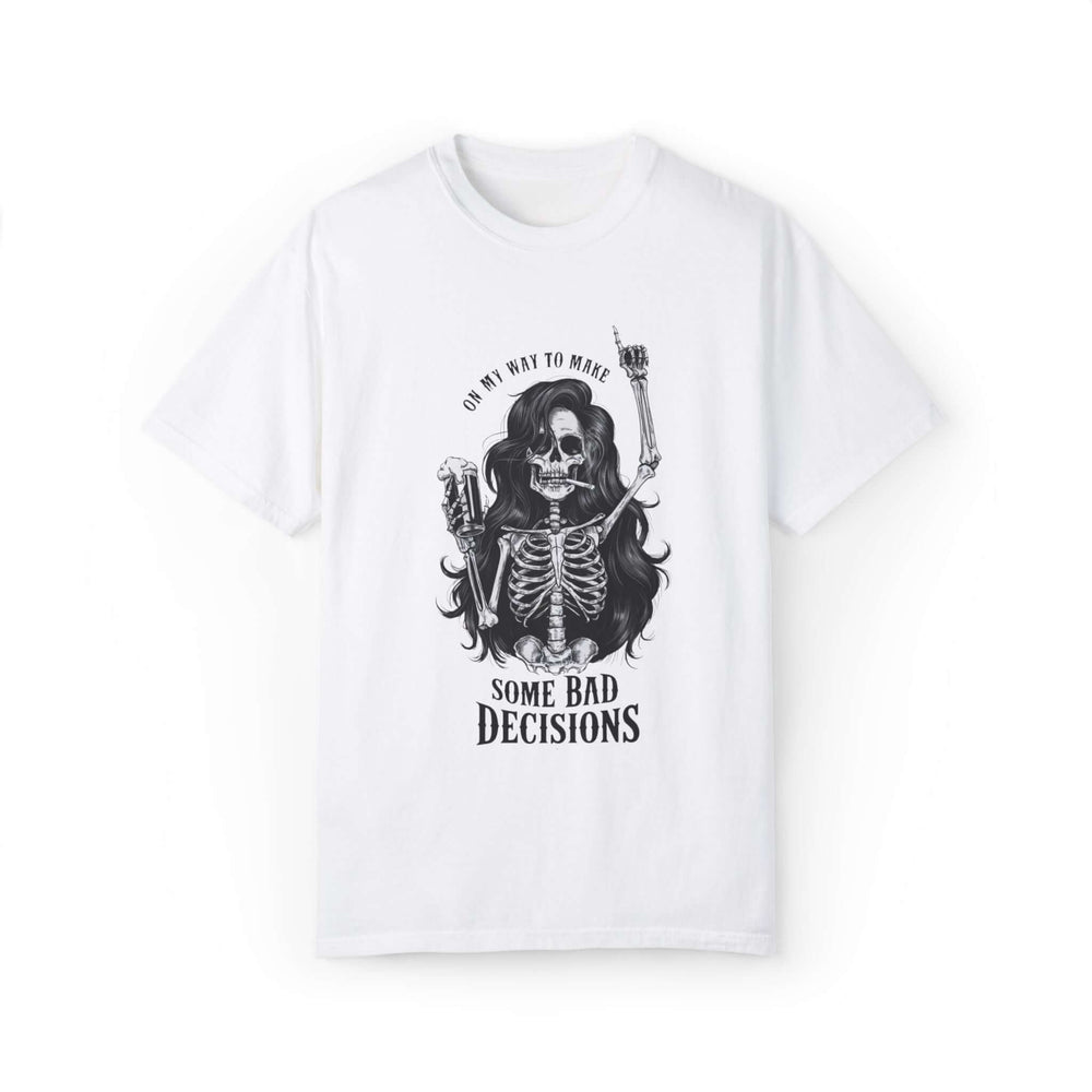 Skeleton Party T-shirt T-Shirt Printify White L