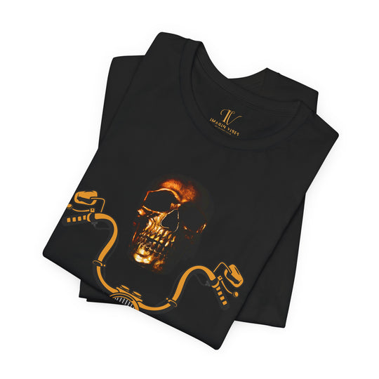 Biker Tee - 'Life Behind Bars' Graphic T-Shirt T-Shirt Printify