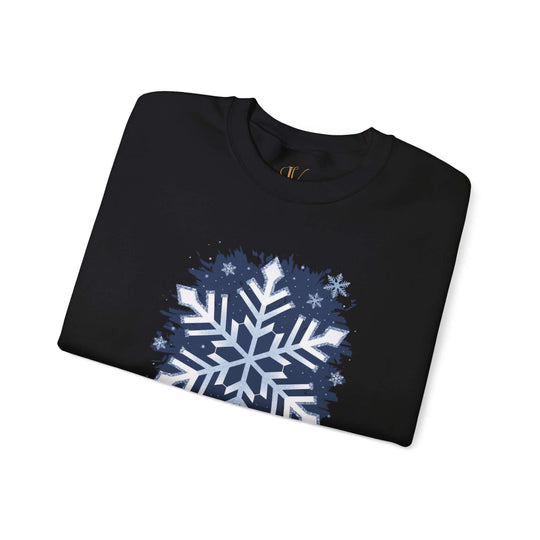 Winter Snowflakes Crewneck Sweatshirt - Snowflakes and Chill Sweatshirt Printify