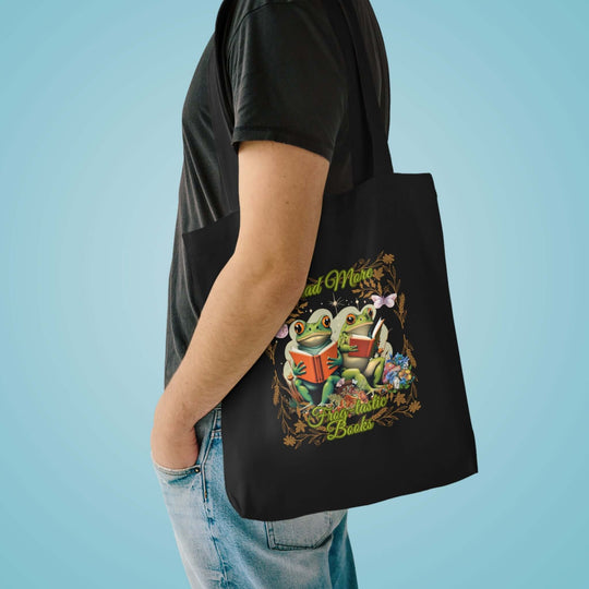Frog-tastic Tote Bag Bags Printify One size Black