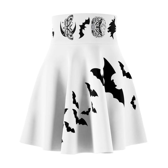 Gothic Bat Skater Skirt All Over Prints Printify